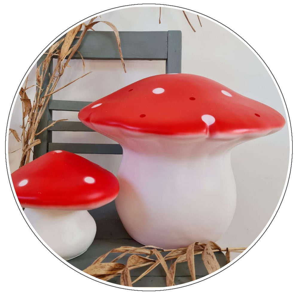 Egmont Heico Small Mushroom LED Lamp, Red – My Sweet Muffin