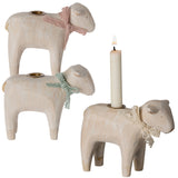 Maileg Wooden Candle Holder, Lamb (ships in late January)