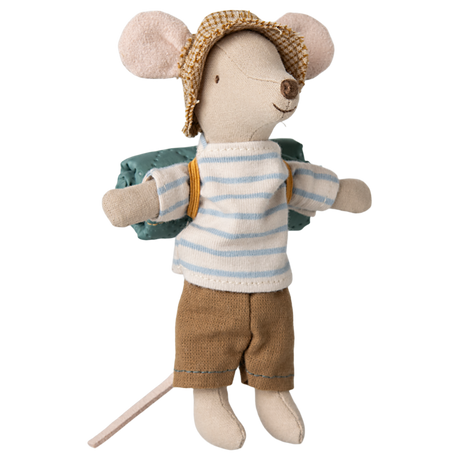 (PRE-ORDER)Maileg Big Brother Hiking Mouse with Sleeping Bag, 2025 (ships by 2/14)