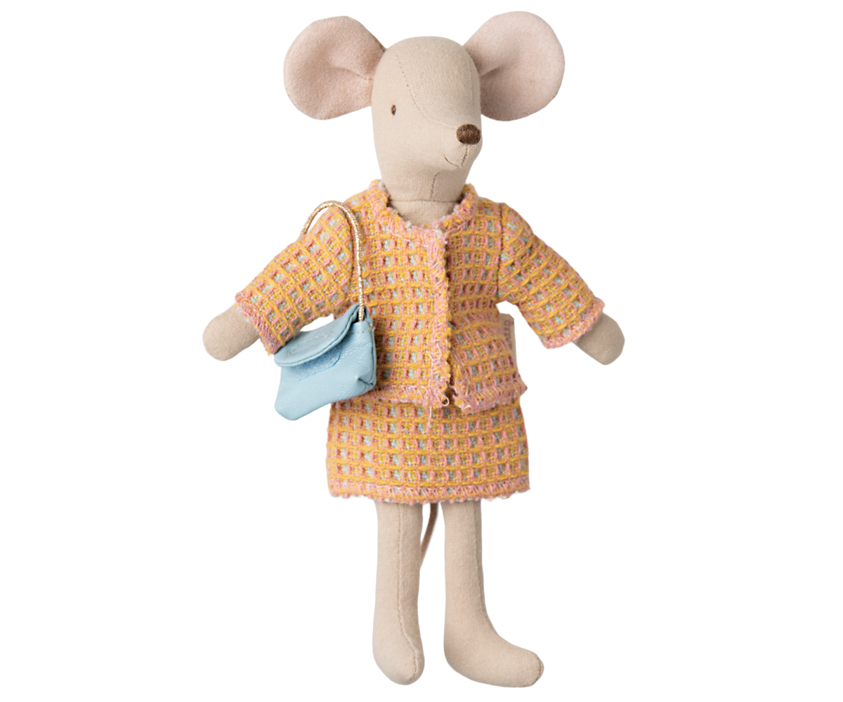 Maileg Mom/Dad Mouse Clothes, 2pcs Suit with  Bag (ships in March)