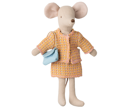 Maileg Mom/Dad Mouse Clothes, 2pcs Suit with  Bag