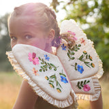 Flower Embroidered Butterfly Wings