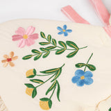 Flower Embroidered Butterfly Wings