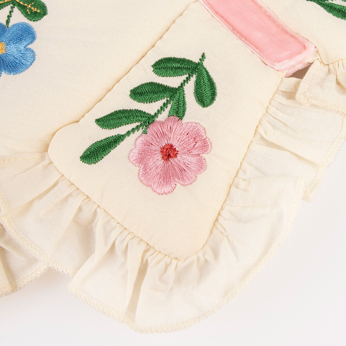 Flower Embroidered Butterfly Wings