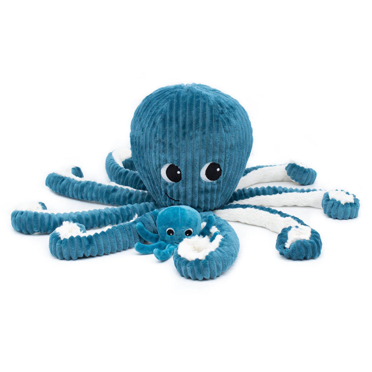 Les Deglingos Les Ptipotos, Filou the Octopus Mum & Baby, Blue