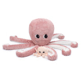 Les Deglingos Les Ptipotos, Filou the Octopus Mum & Baby, Pink