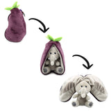 Flipetz Velvet the Elephant/Eggplant Plush Doll