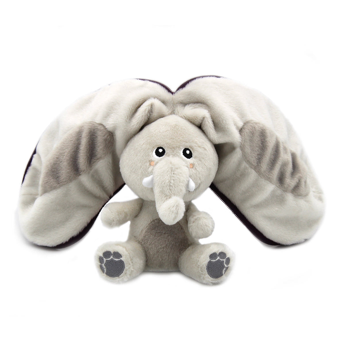 Flipetz Velvet the Elephant/Eggplant Plush Doll