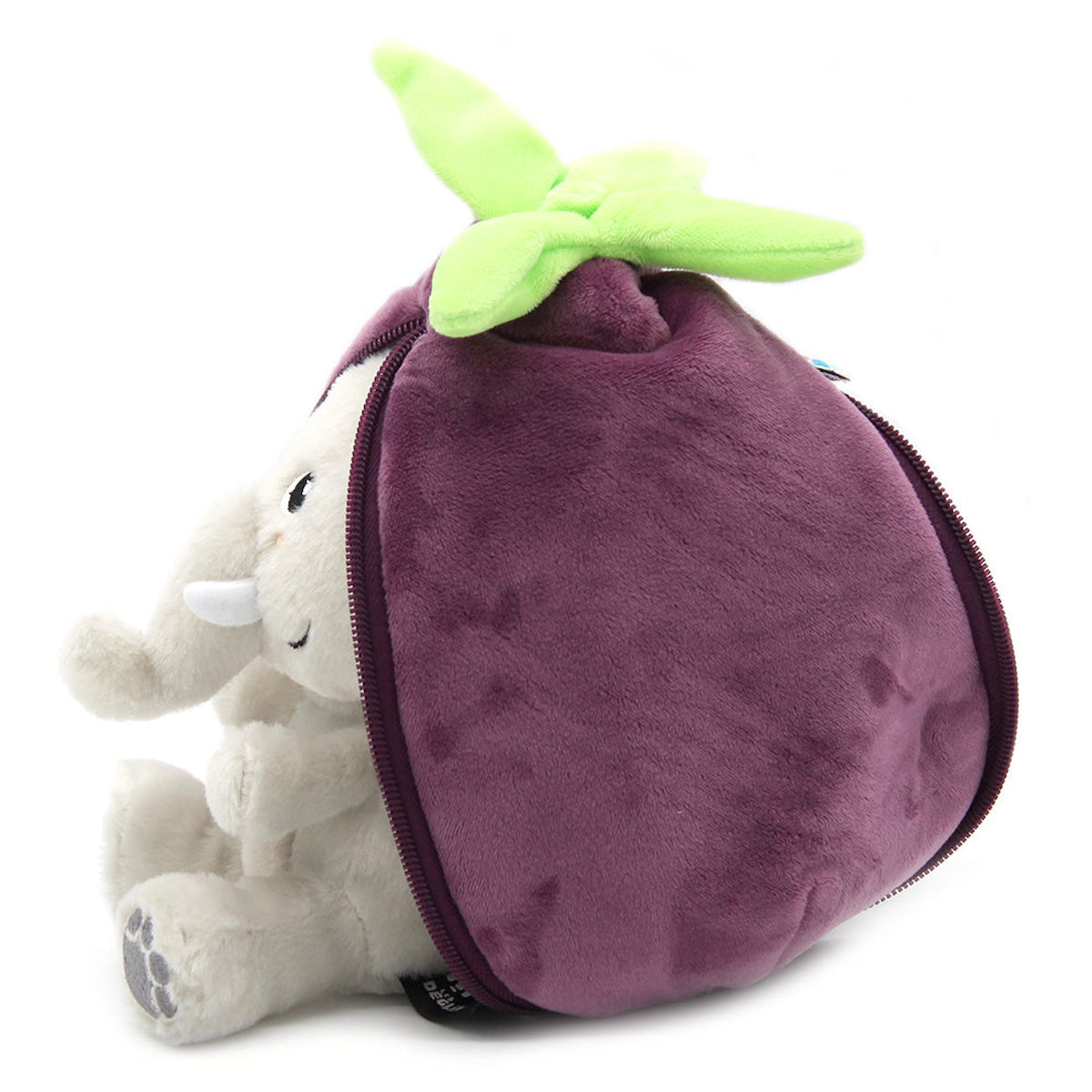 Flipetz Velvet the Elephant/Eggplant Plush Doll