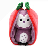 Flipetz Violet the Owl/Strawberry Plush Doll