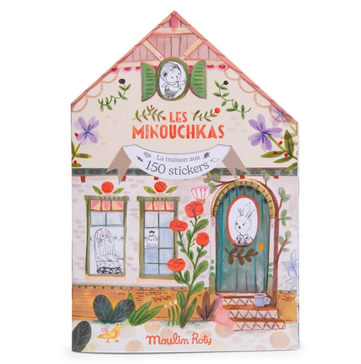 Moulin Roty Les Minouchkas Coloring Sticker Book