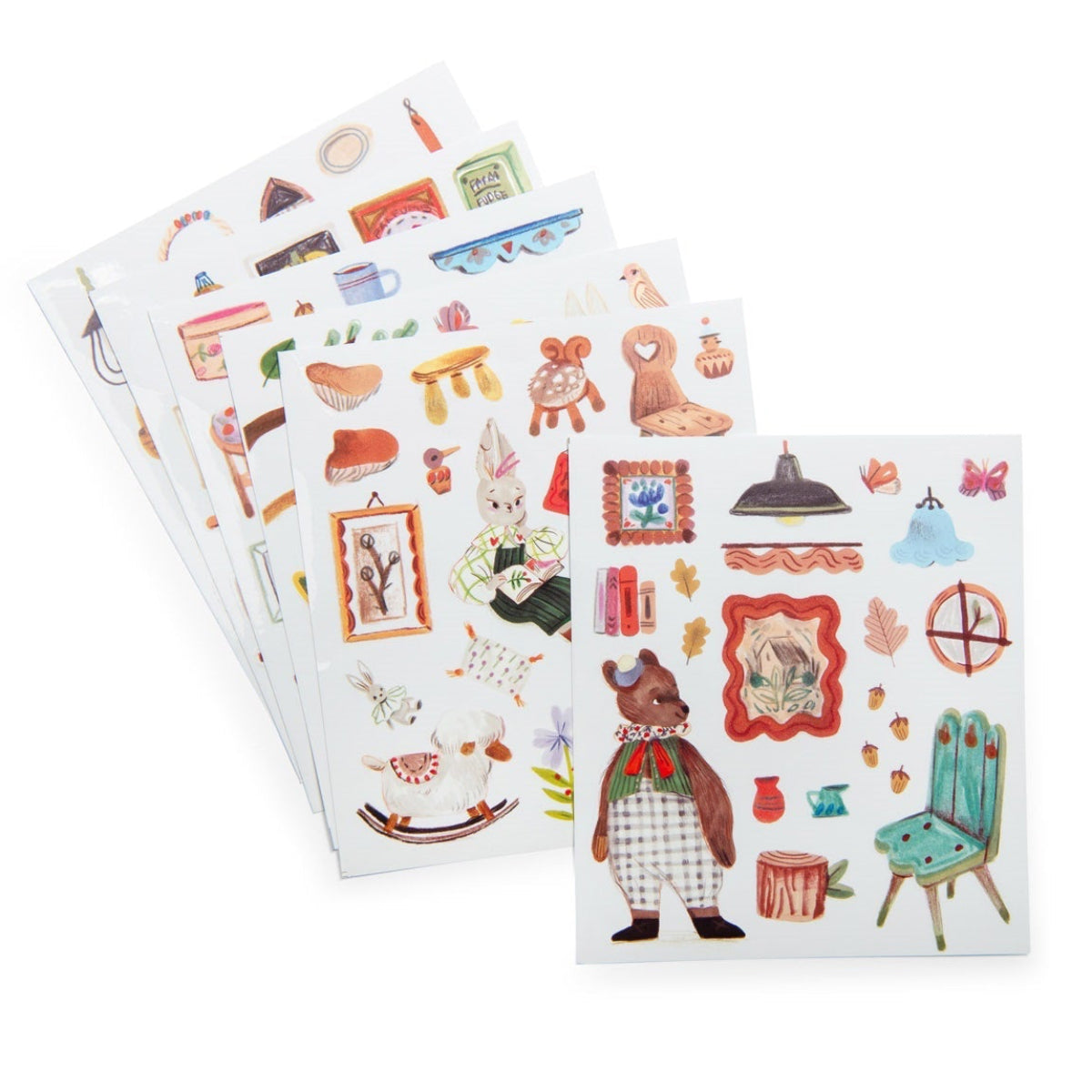 Moulin Roty Les Minouchkas Coloring Sticker Book