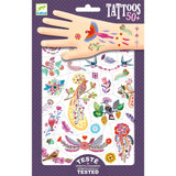 Djeco Temporary Tattoos, Bright Birds