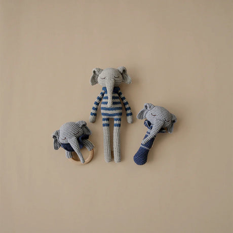 Patti Oslo Organic Rattle, Ellie the Elephant