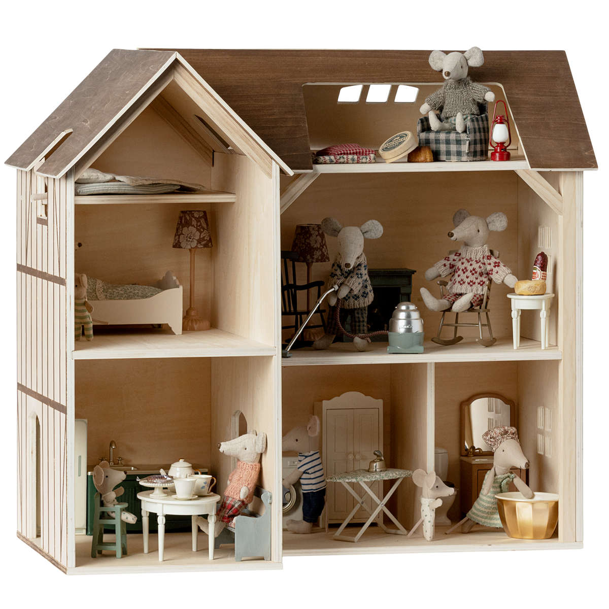 Maileg  Mouse size Dollhouse Kitchen, Dark Green