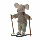 Maileg Winter Ski Mouse with a FREE Suitcase, Big Brother