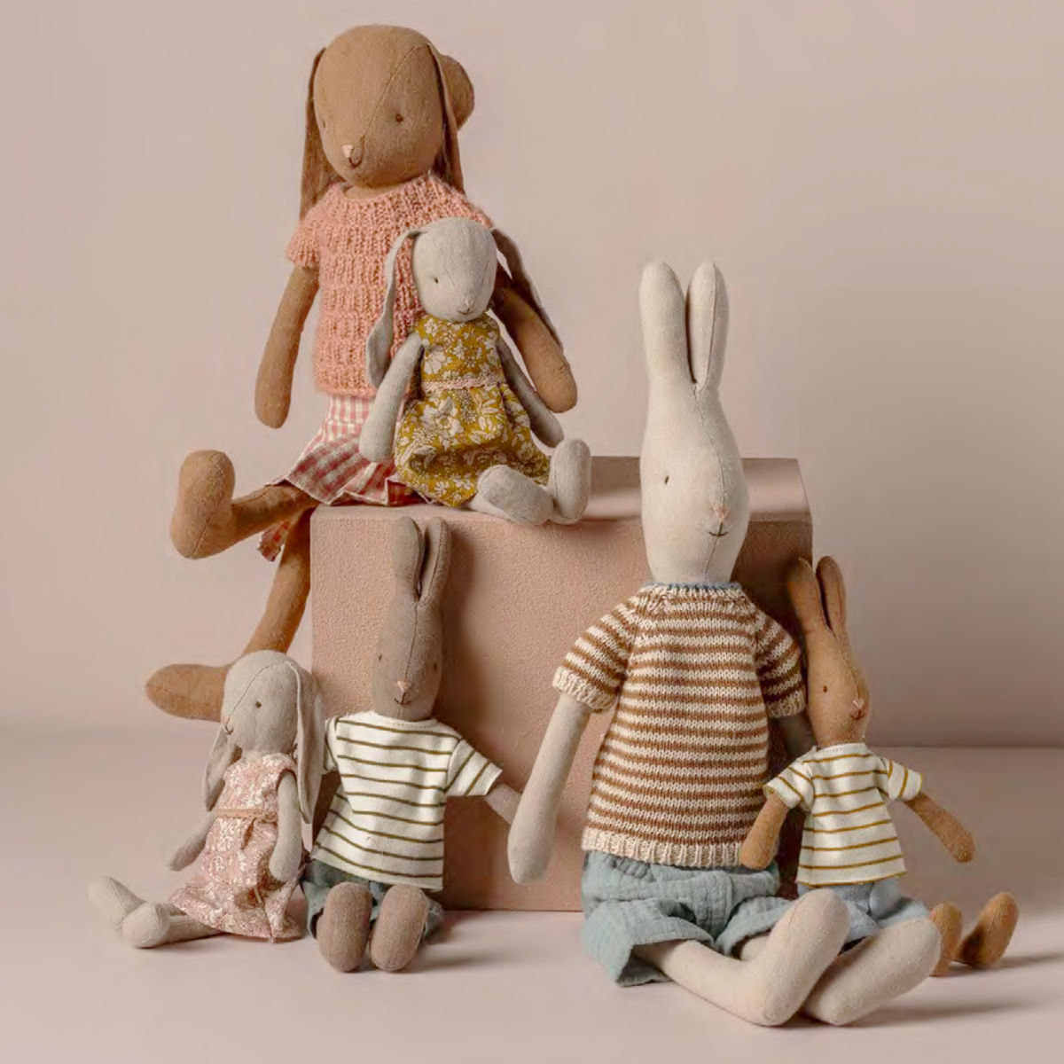 Maileg Rabbit in Striped T-shirt , Size 1