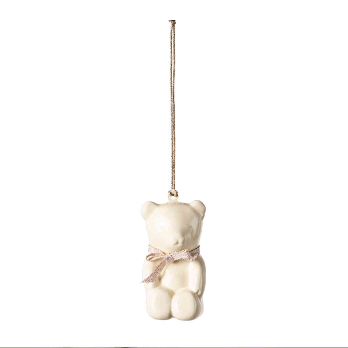 Maileg Holiday Metal Ornament, Teddy Bear