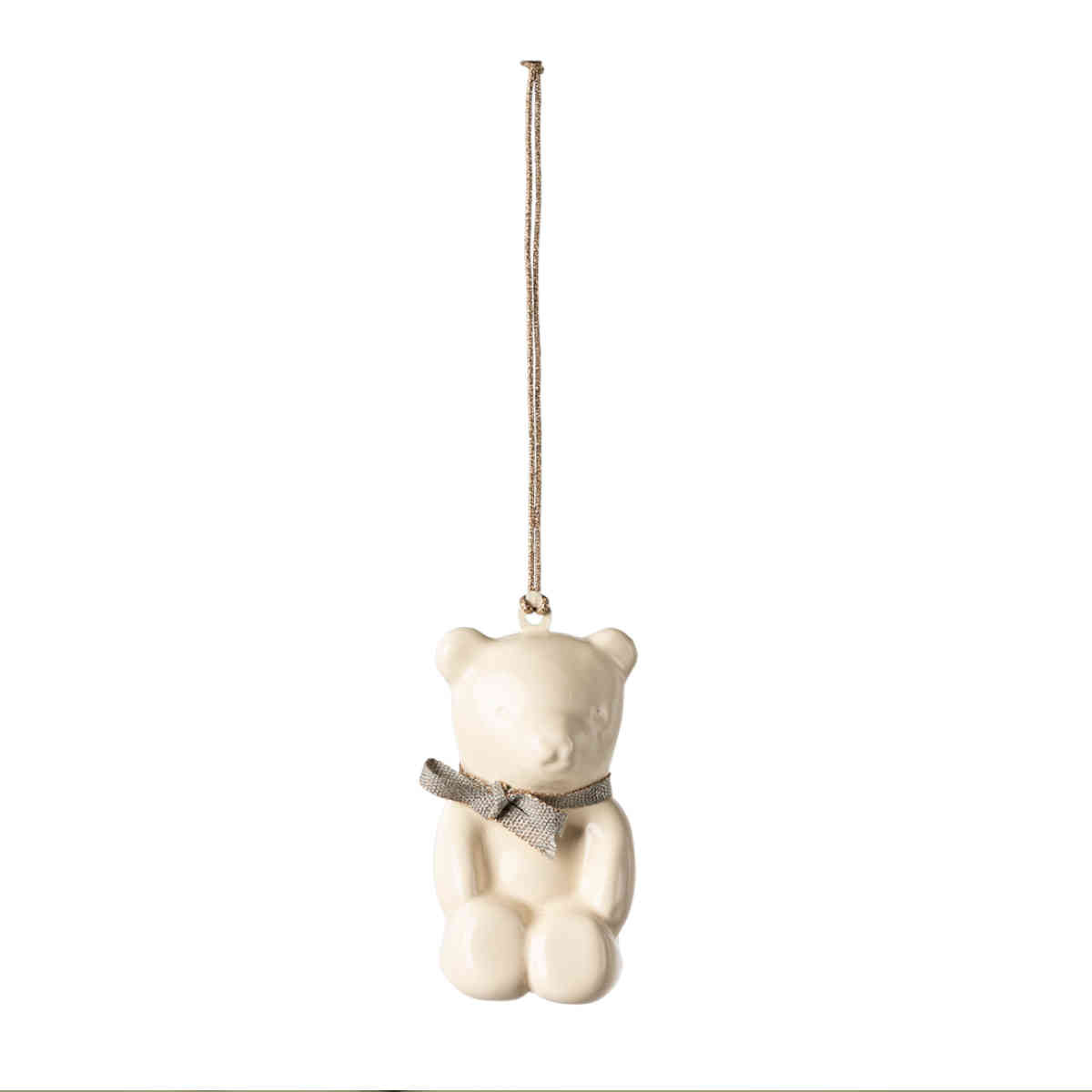 Maileg Holiday Metal Ornament, Teddy Bear