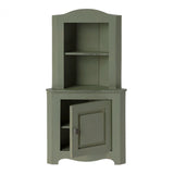 Maileg Doll House Miniature Corner Cabinet, Dark Green