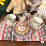 Maileg Tea Set in Suitcase for Mouse dolls, Purple Madelaine