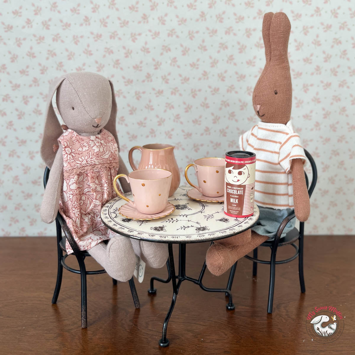 Maileg Rabbit in Striped T-shirt , Size 1