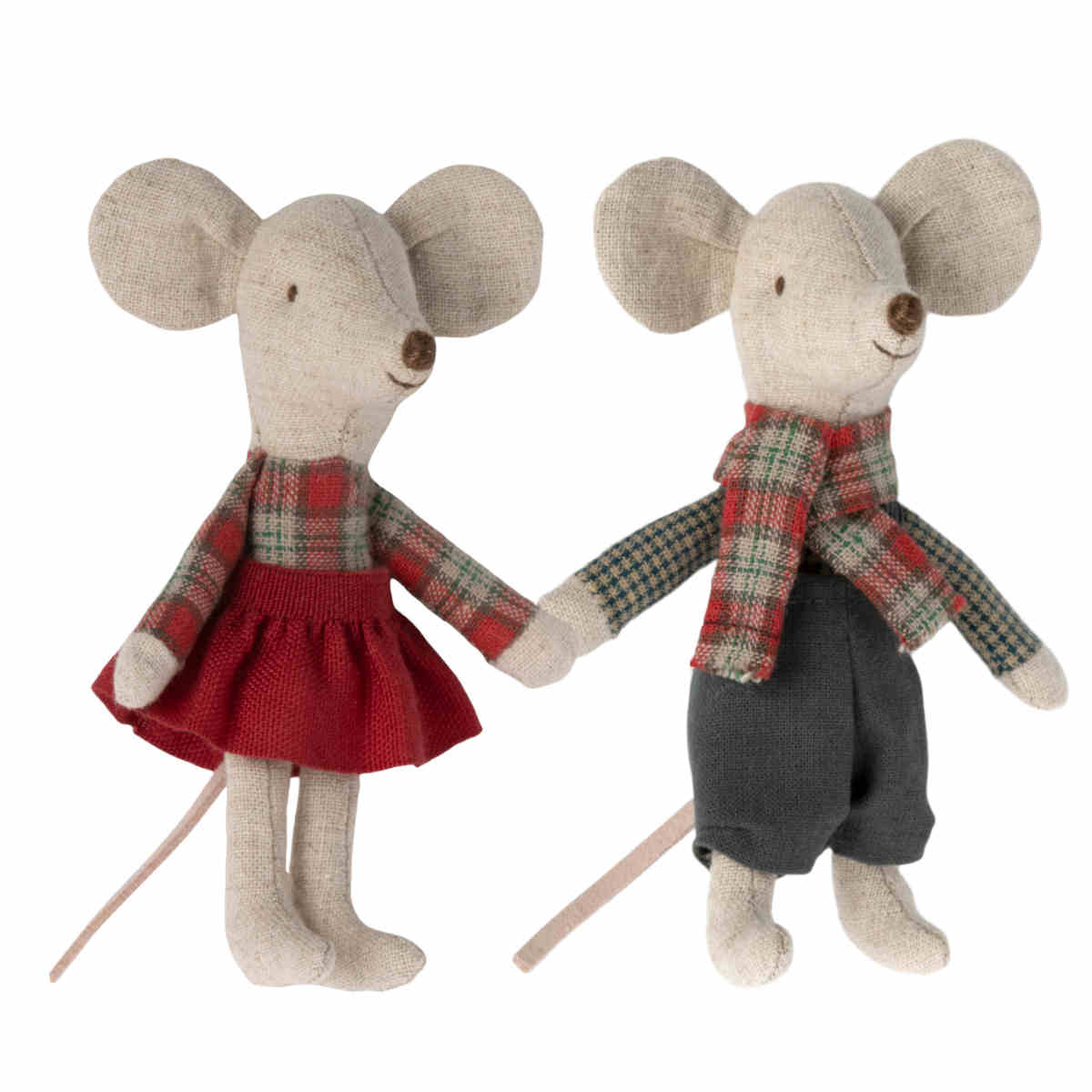 Maileg Little Brother and Sister Winter Twin Mice