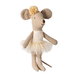 Maileg Little Sister Ballerina Mouse, Off White