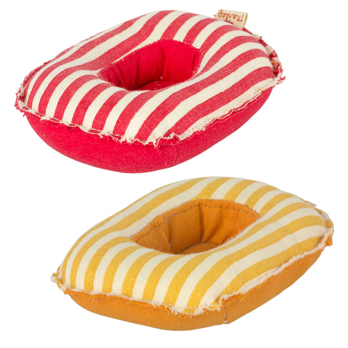 Maileg Mouse size Boat, Yellow Stripe