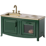 Maileg  Mouse size Dollhouse Kitchen, Dark Green