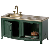 Maileg  Mouse size Dollhouse Kitchen, Dark Green