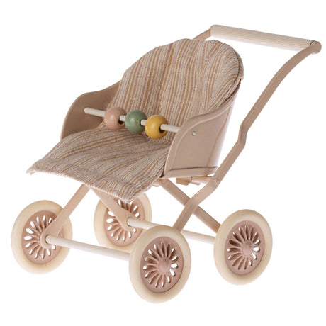 Maileg Stroller for Baby Mice, Rose