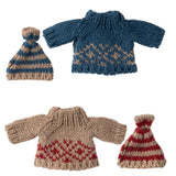 Maileg Knitted Sweater and Hat for Mom/Dad Mouse (ships in November)