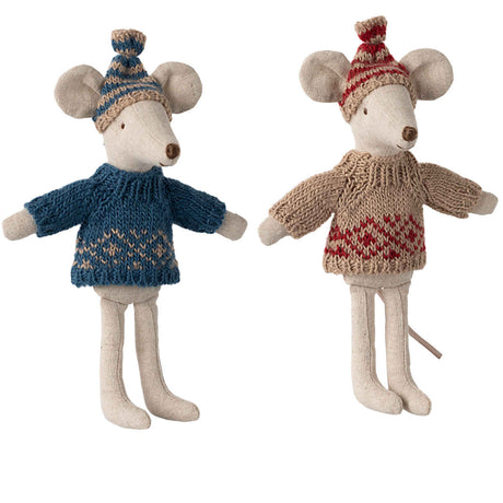 Maileg Knitted Sweater and Hat for Mom/Dad Mouse