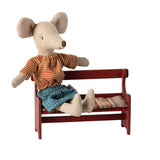 Maileg Wooden Bench, Mouse size, New