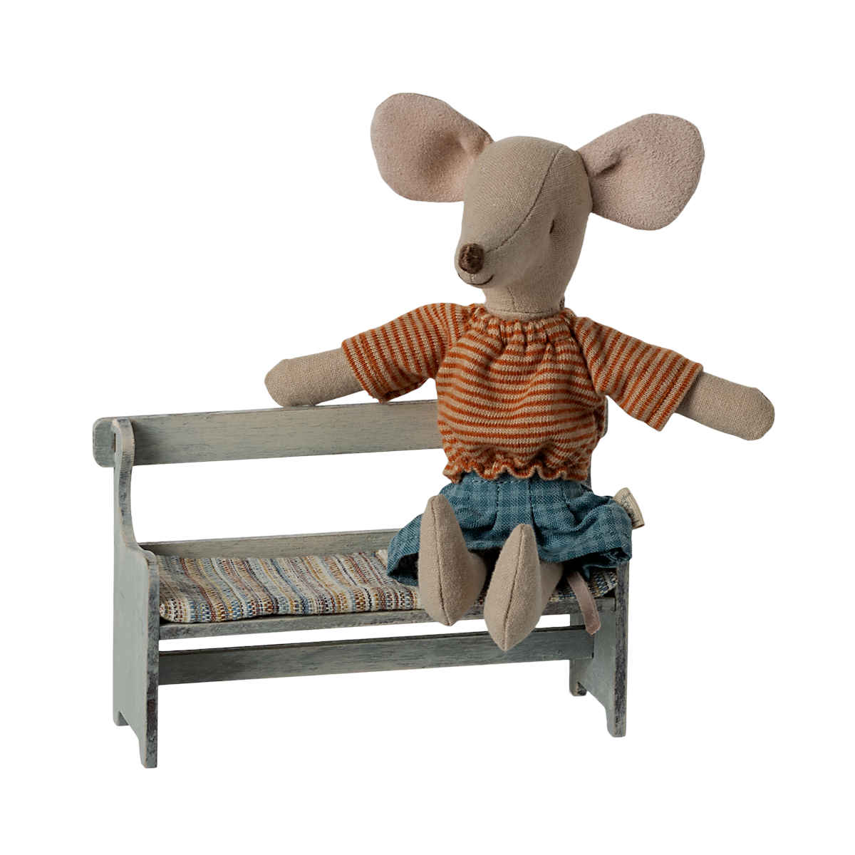 Maileg Wooden Bench, Mouse size, New