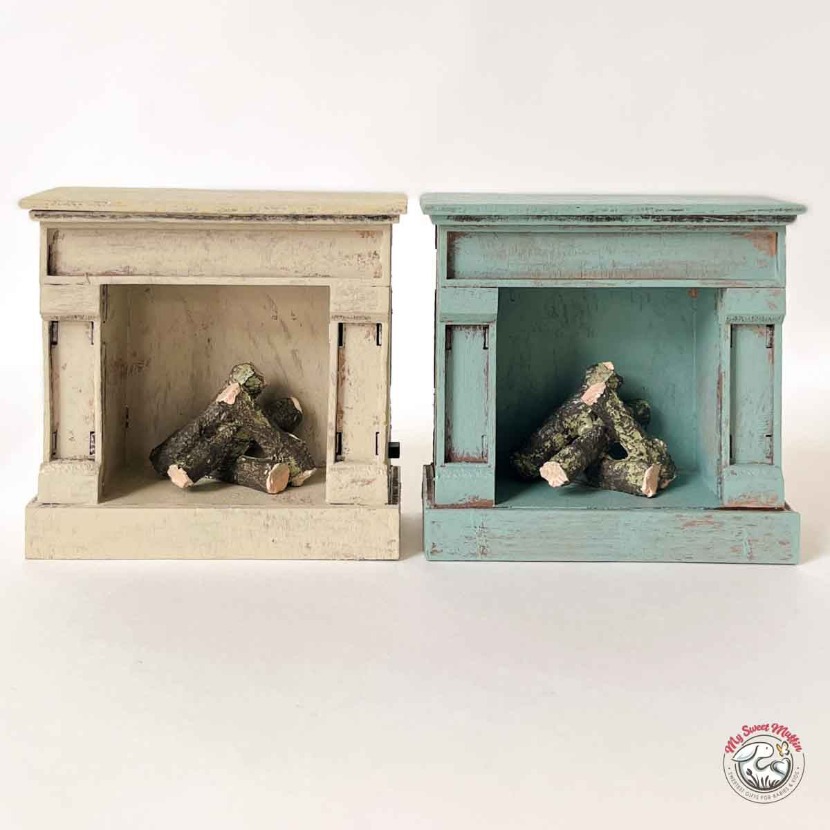 Maileg Doll House Fireplace, Mouse size (Battery NOT included.)