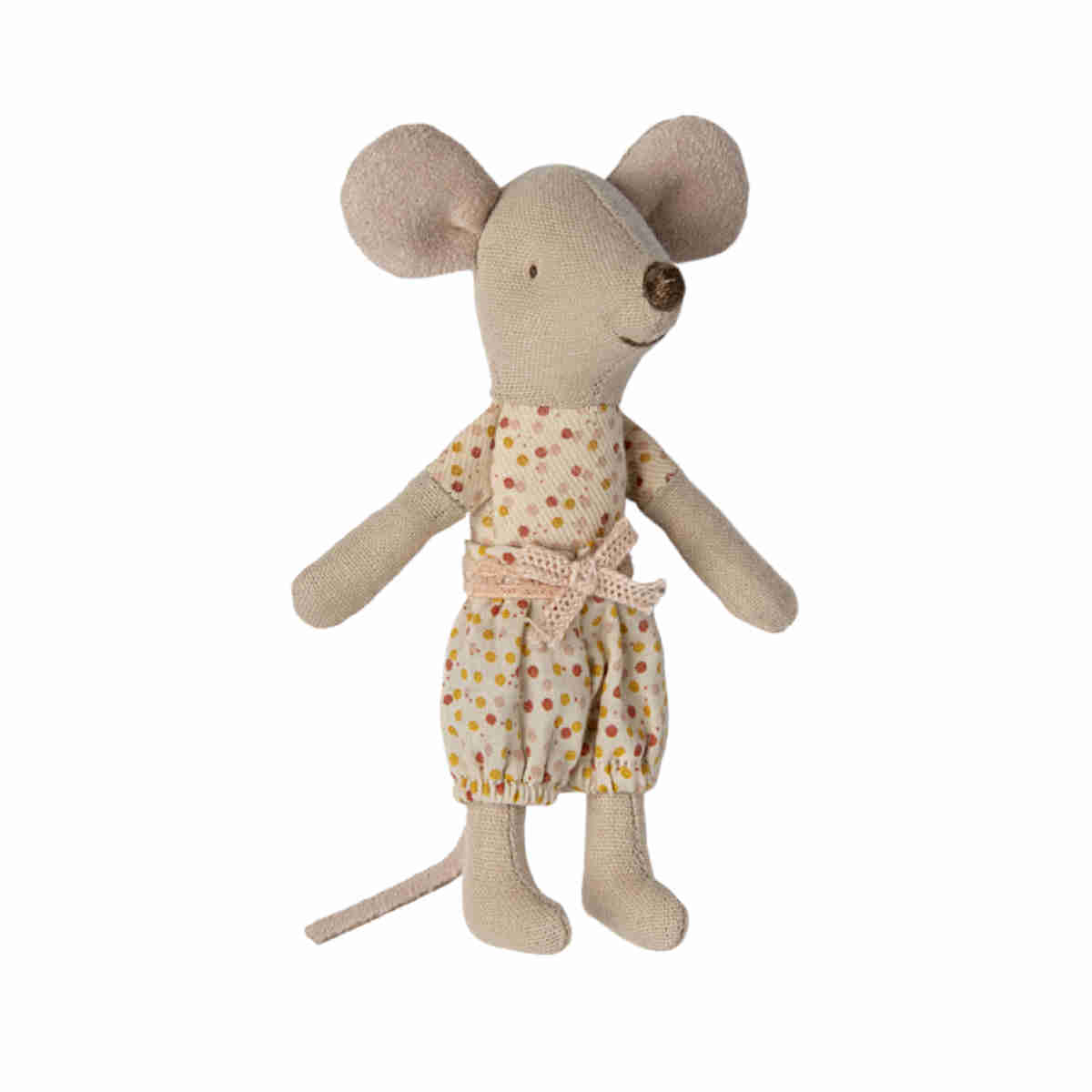 Maileg Little Sister Mouse in Box, Polka dots