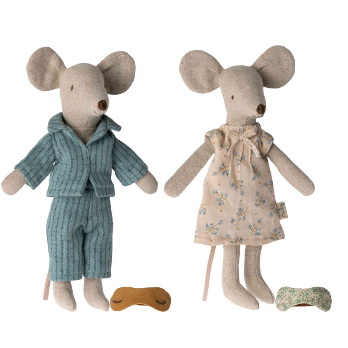 Maileg Mom and Dad Mice in Cigar Box