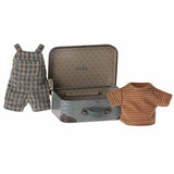 Maileg Overall and Shirt in Suitcase for Big Brother Mouse