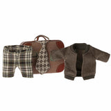 Maileg Jacket, Pants and Tie in Suitcase for Grandpa Mouse