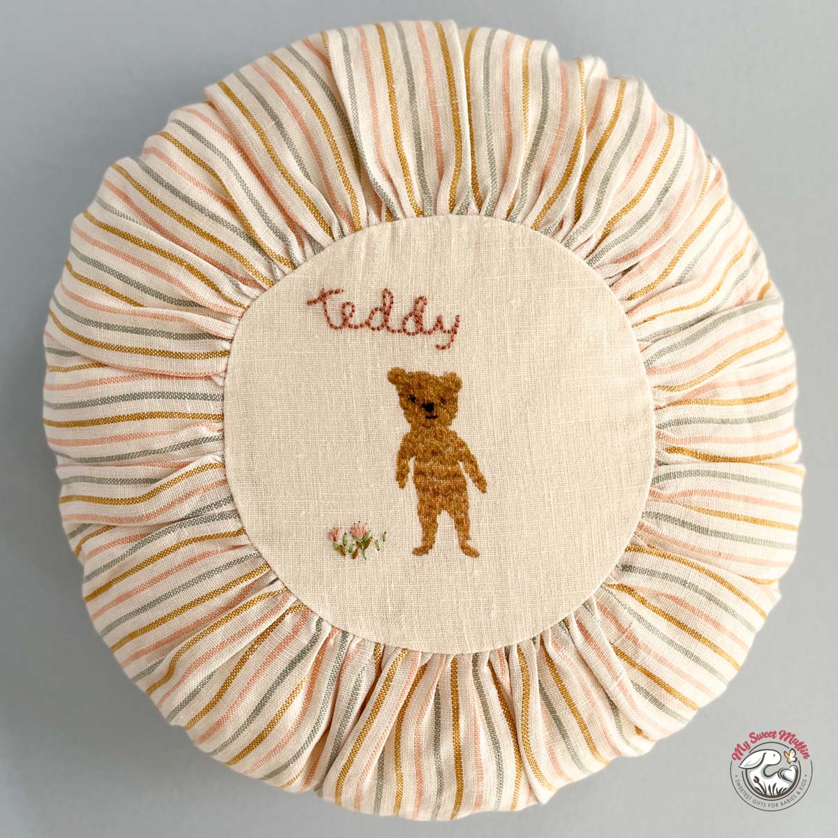 Maileg Small Teddy Round Cushion