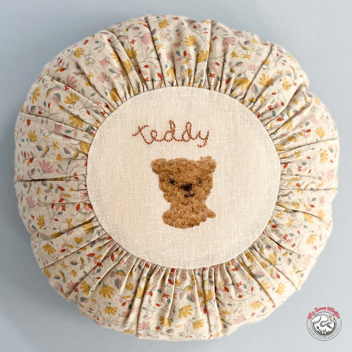 Maileg Small Teddy Round Cushion