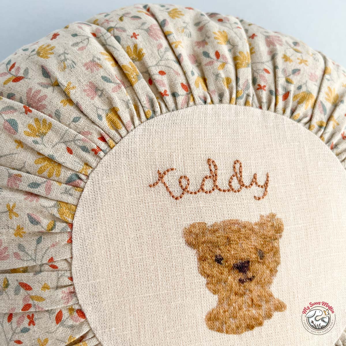 Maileg Small Teddy Round Cushion