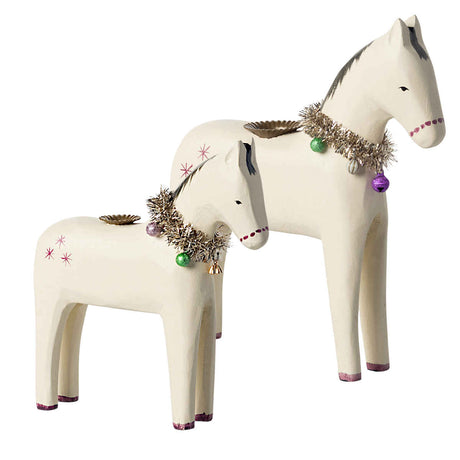 Maileg Wooden Horse Candle Holder