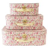 Alimrose Nesting Suitcase Set, Rose Garden