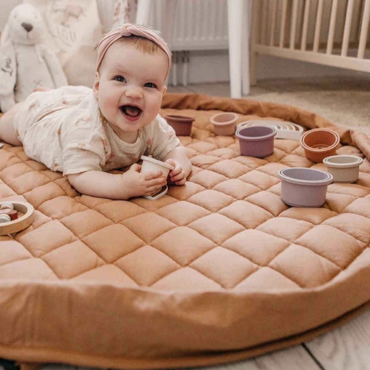 Play&Go 3 in 1 Organic Baby Playmat, Solid Colors