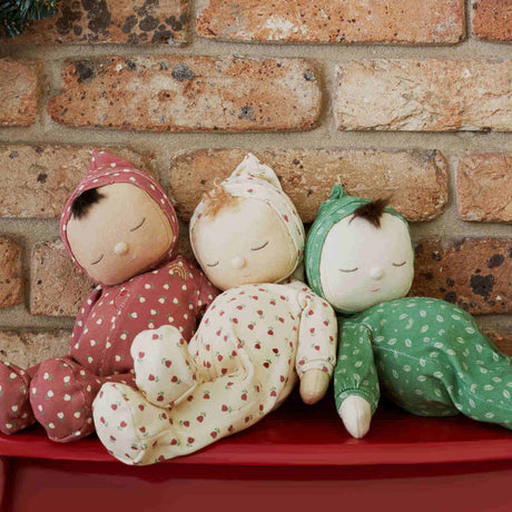 Olli Ella Holiday Dozy Dinkum Baby Doll, Green Pudding