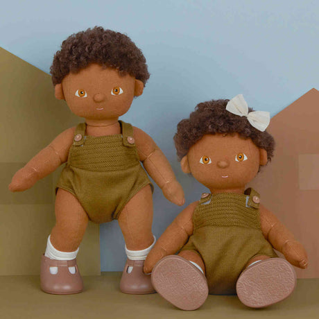 Olli Ella Dinkum Posable Dolls, Button (FREE GIFT)