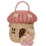 Olli Ella Mushroom Basket Bag, Musk